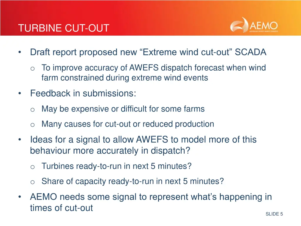 turbine cut out