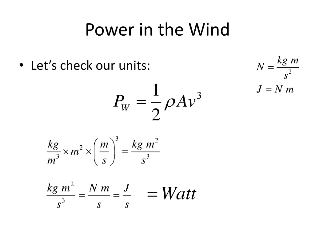 power in the wind