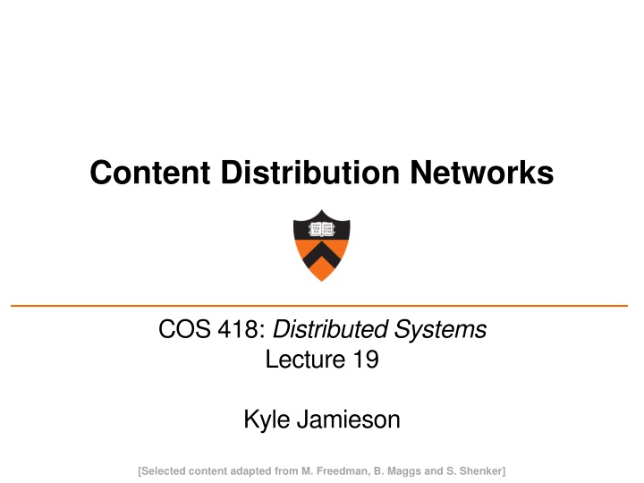 content distribution networks