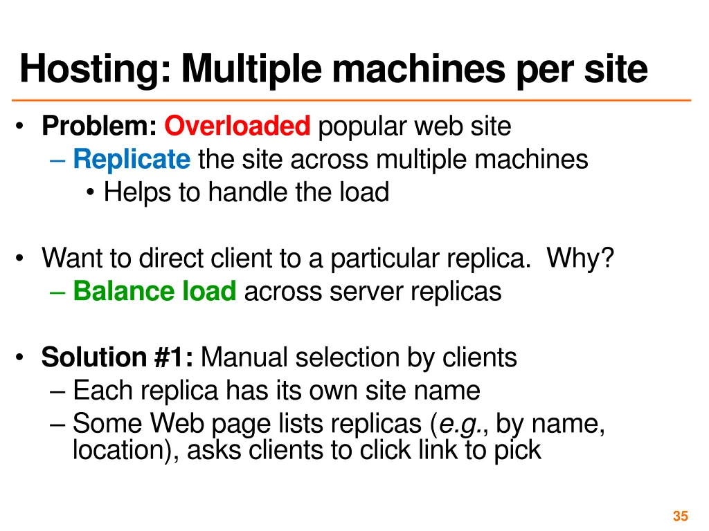 hosting multiple machines per site