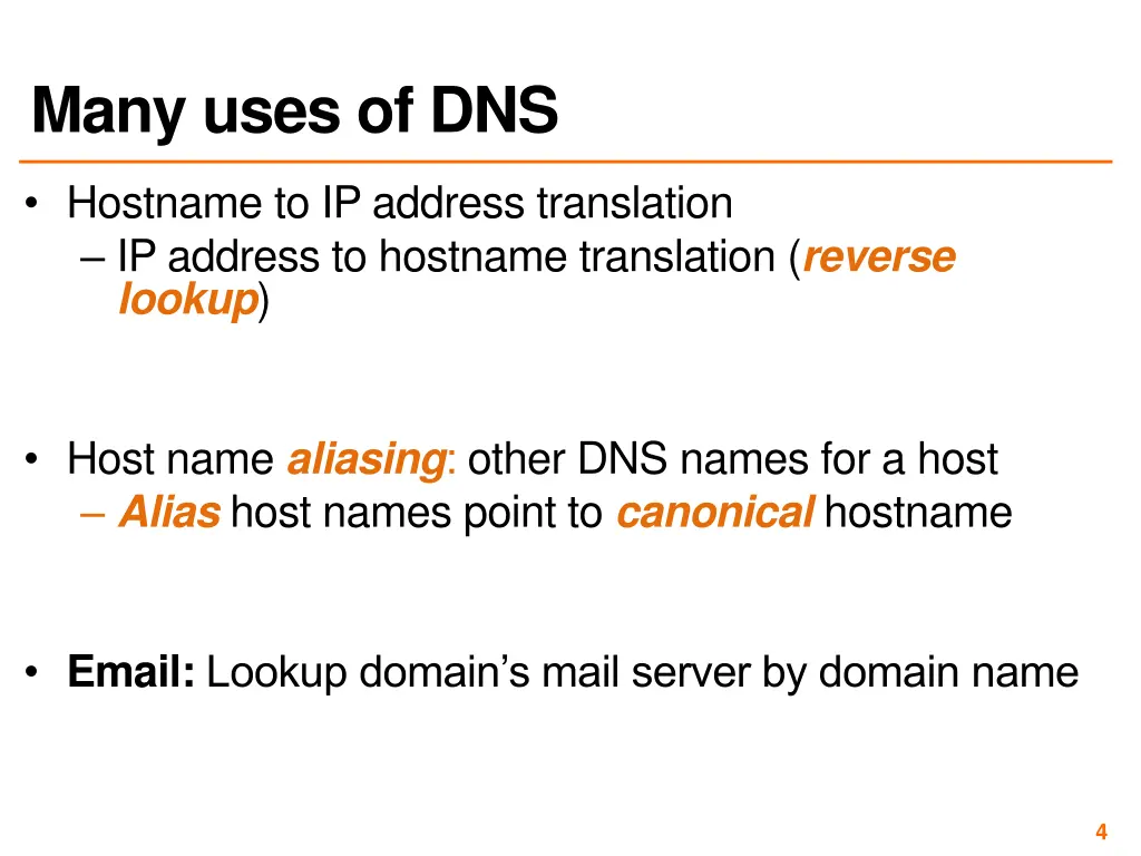 many uses of dns