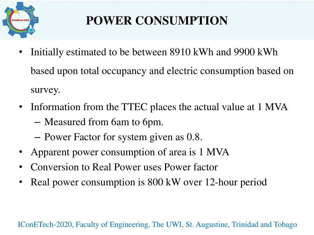 power consumption