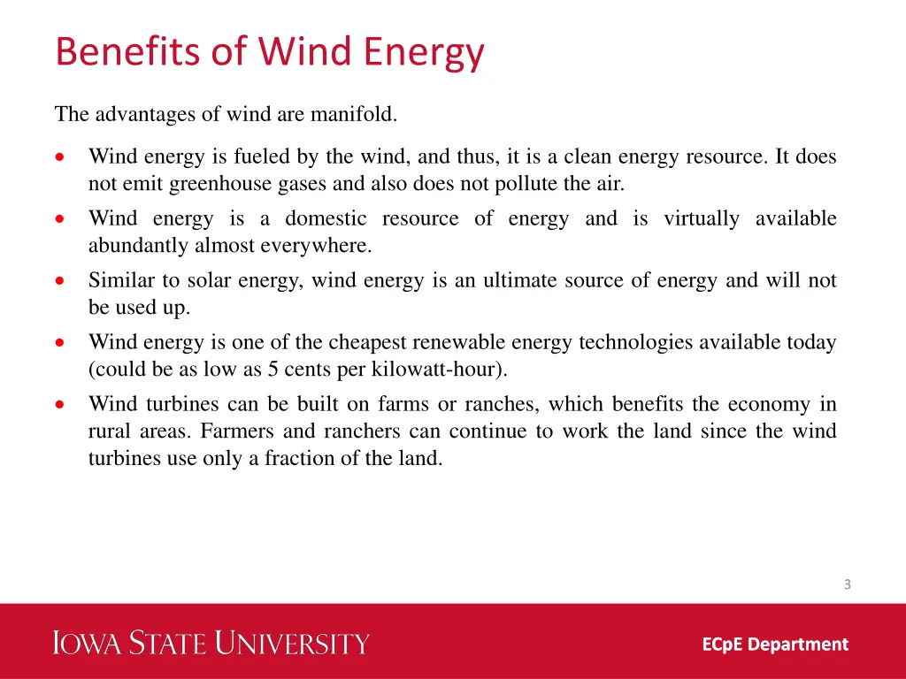 benefits of wind energy