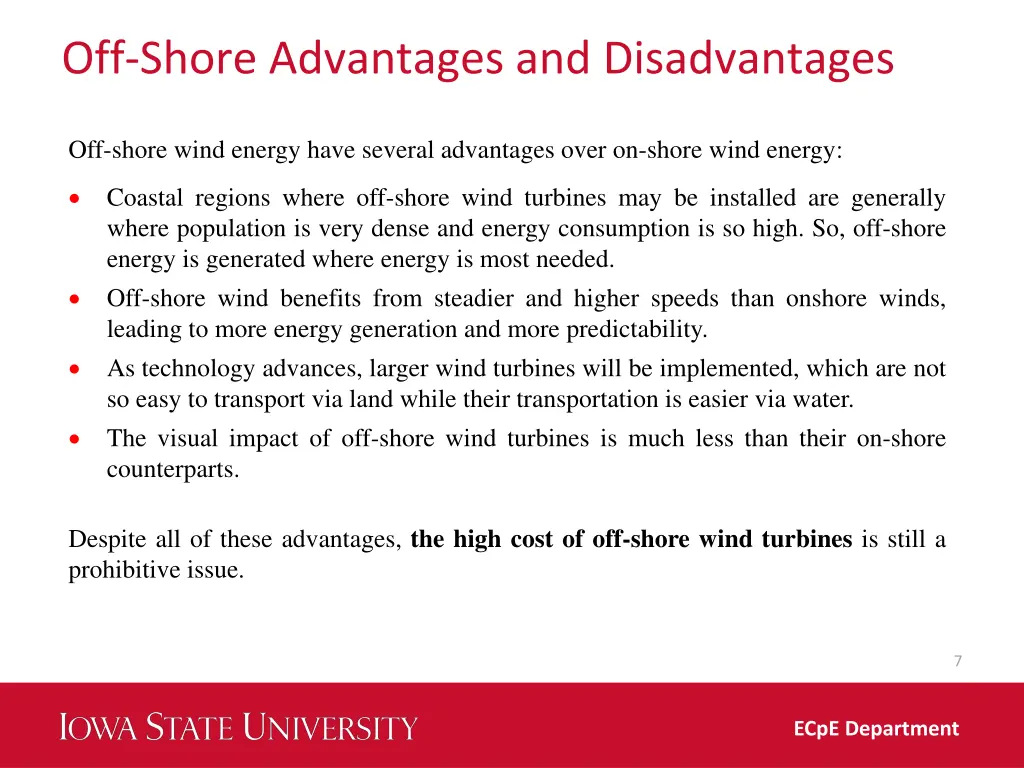 off shore advantages and disadvantages