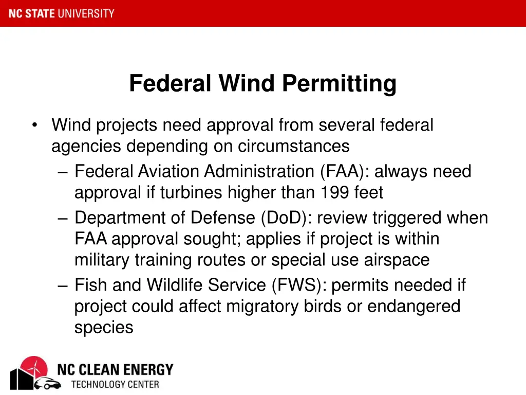 federal wind permitting