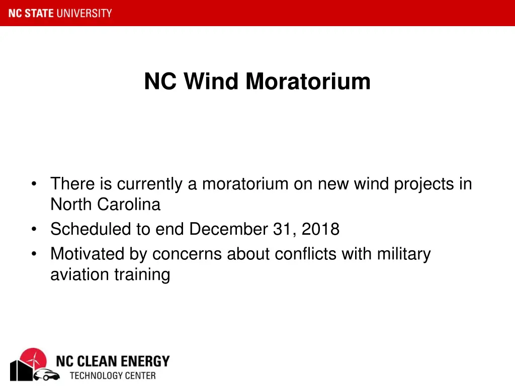 nc wind moratorium