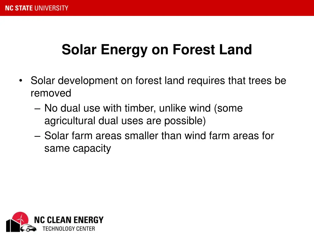 solar energy on forest land