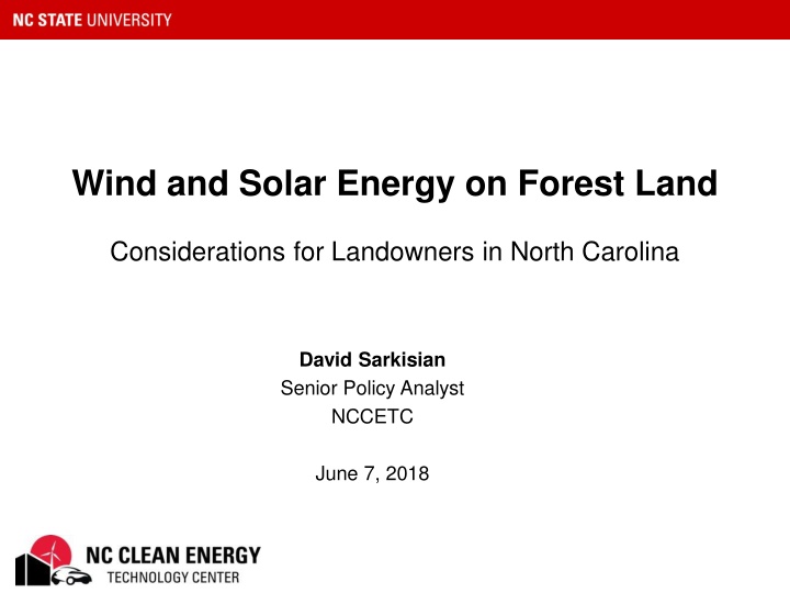 wind and solar energy on forest land