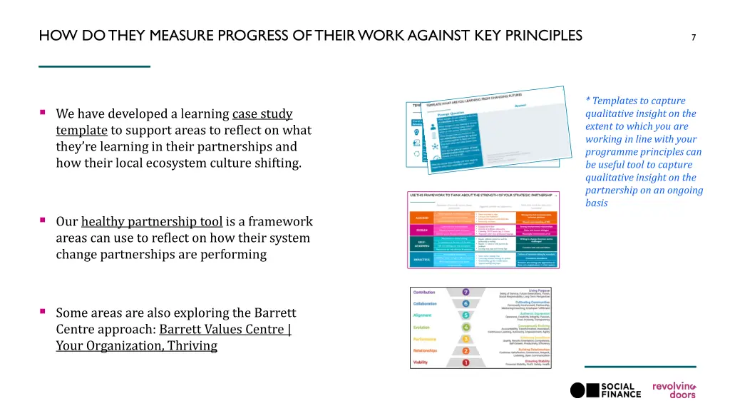 how do they measure progress of their work