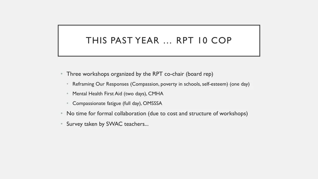 this past year rpt 10 cop