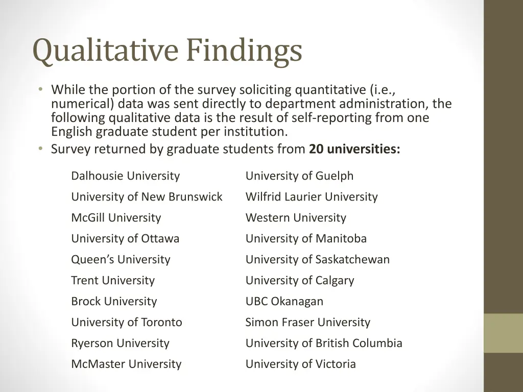 qualitative findings