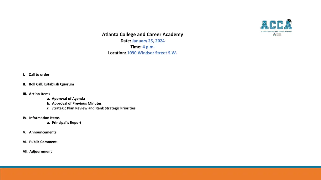 atlanta college and career academy date january 1