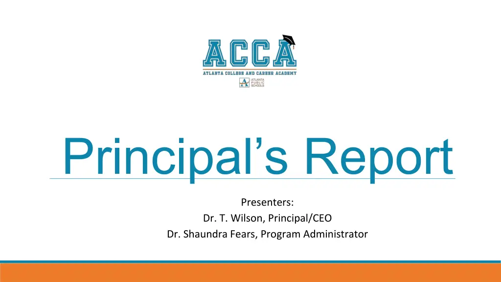 principal s report