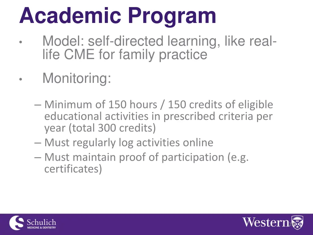 academic program model self directed learning