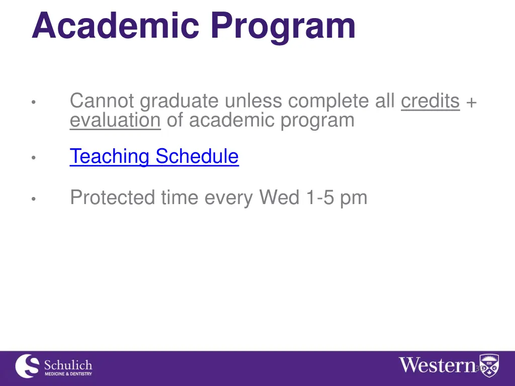 academic program