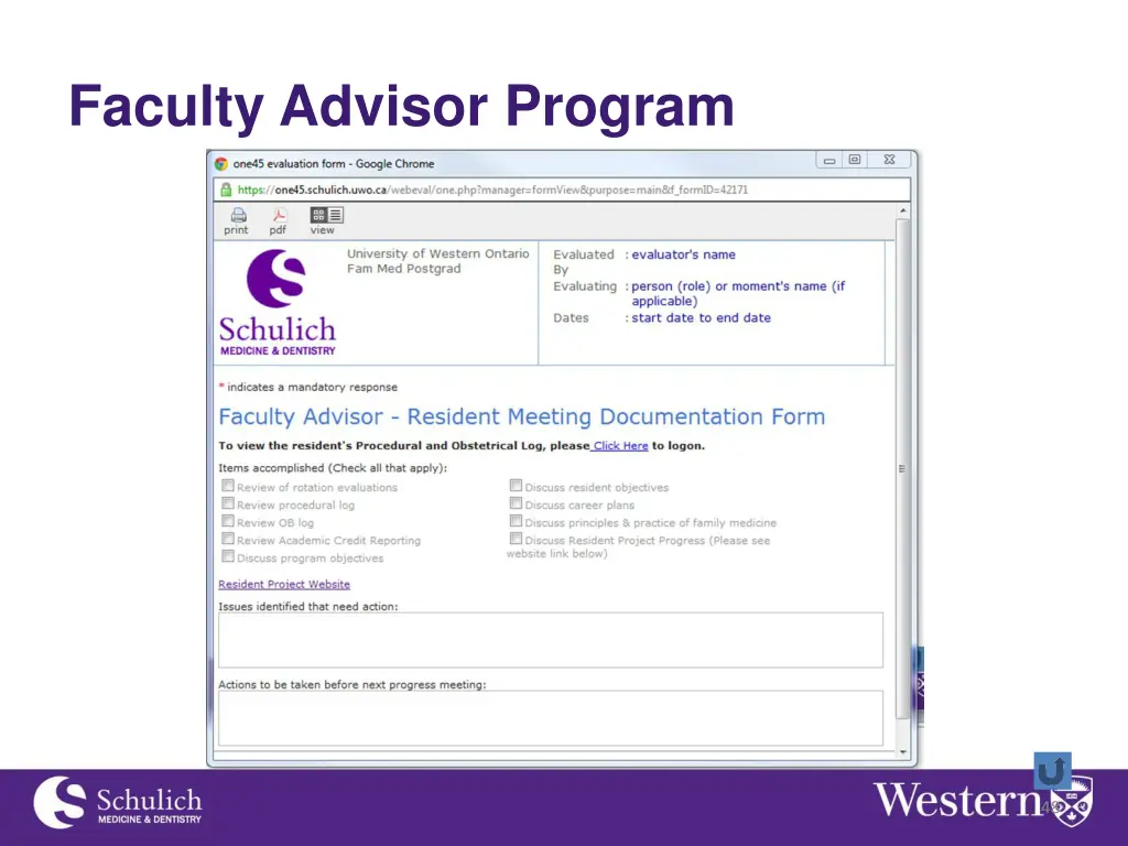 faculty advisor program 1