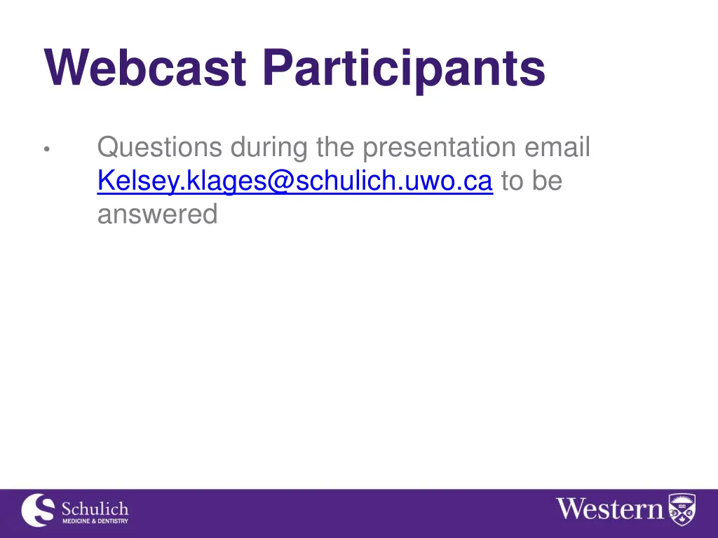 webcast participants