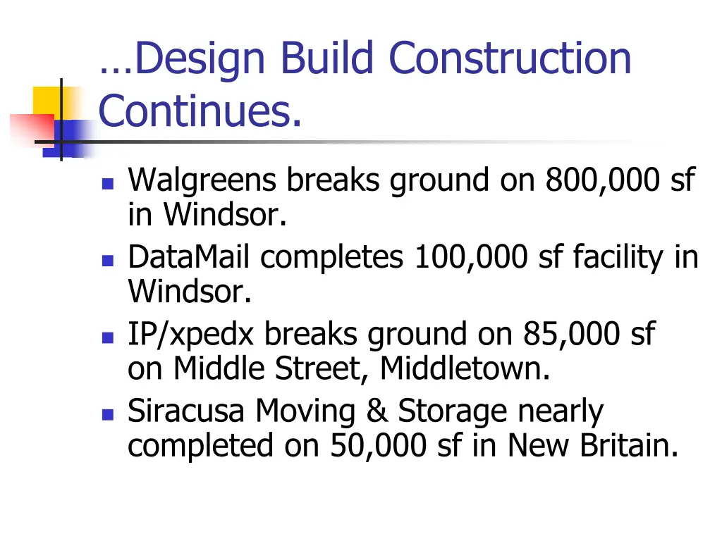 design build construction continues