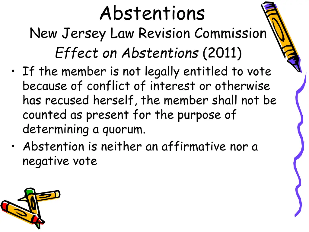 abstentions