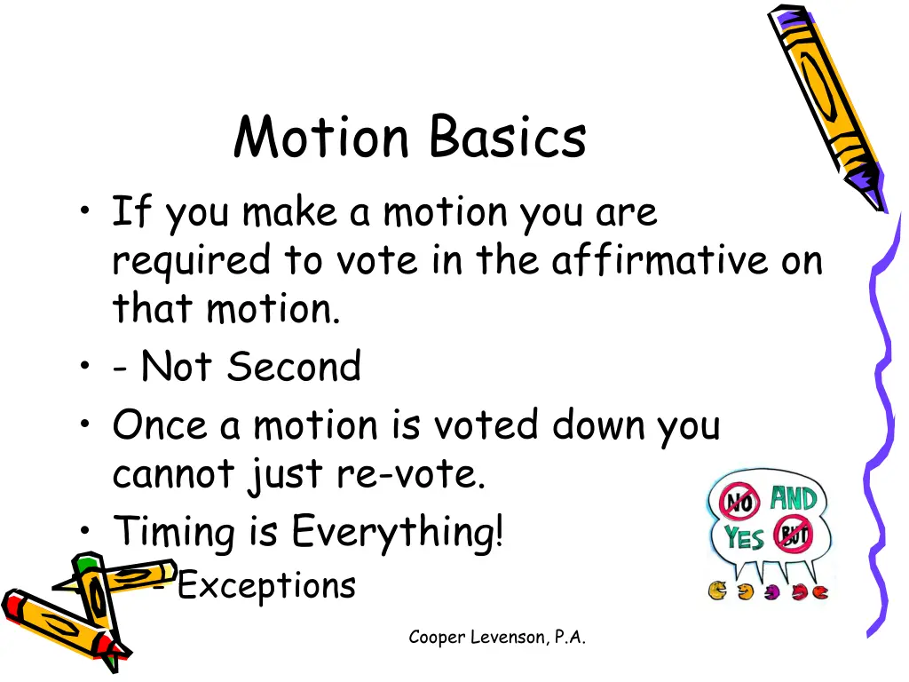 motion basics if you make a motion