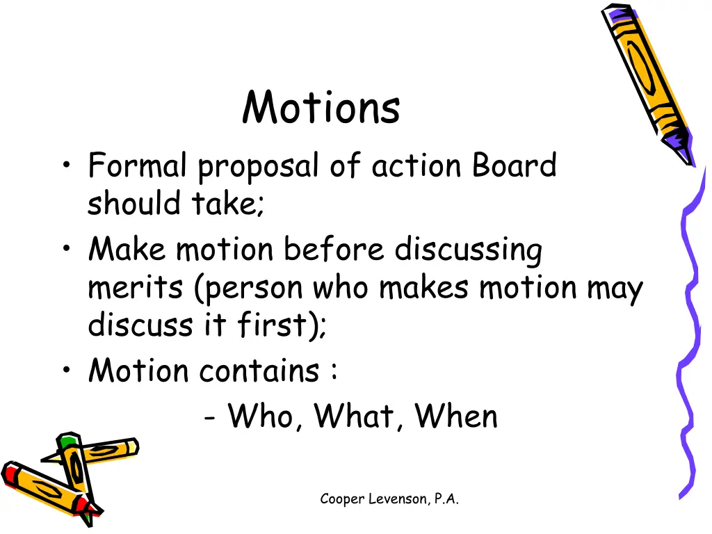 motions 1