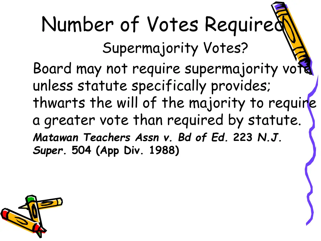 number of votes required supermajority votes 1