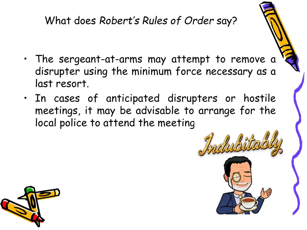 what does robert s rules of order say