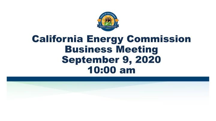 california energy commission business meeting