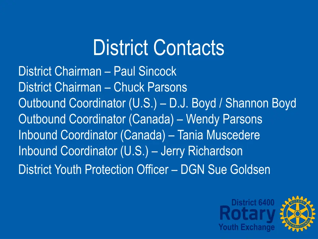 district contacts