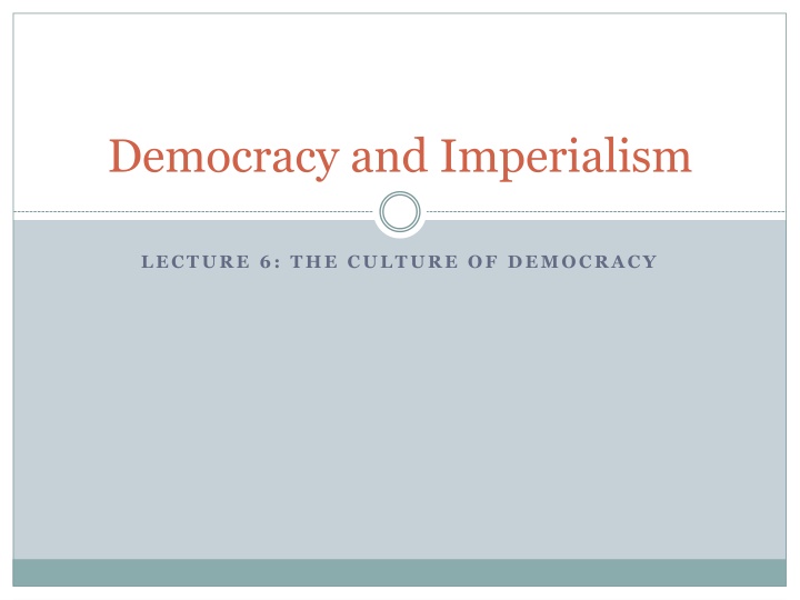 democracy and imperialism