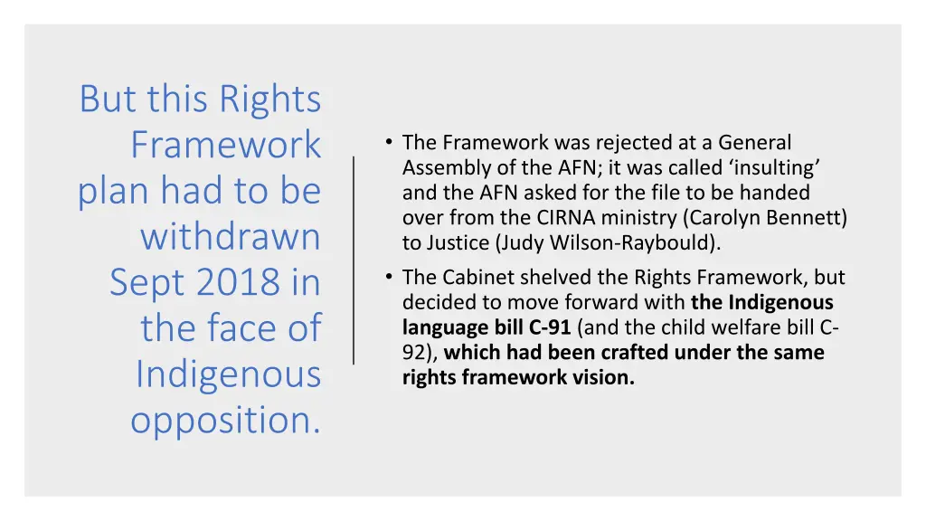 but this rights framework plan