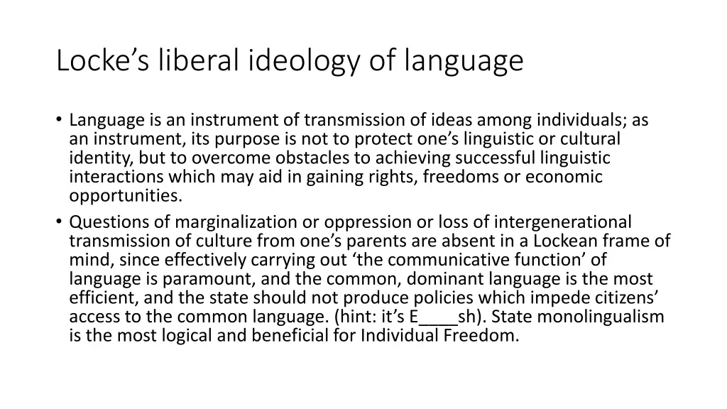 locke s liberal ideology of language