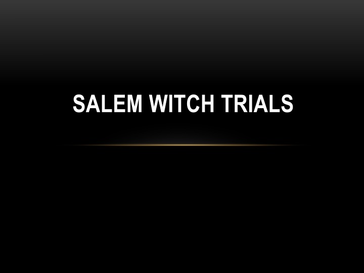 salem witch trials