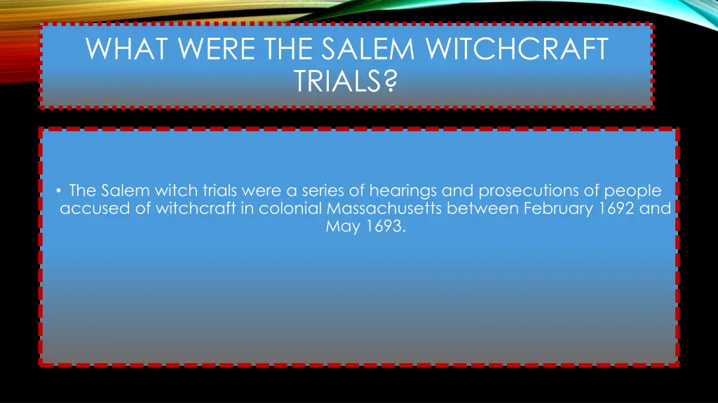 what were the salem witchcraft trials