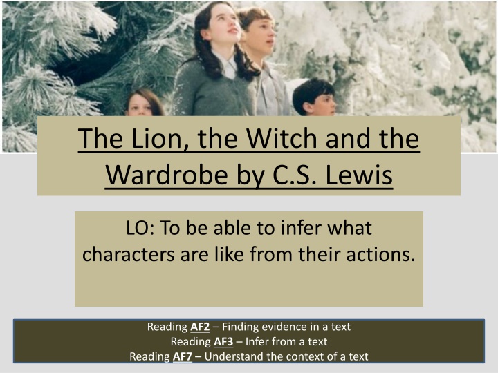 the lion the witch and the wardrobe by c s lewis