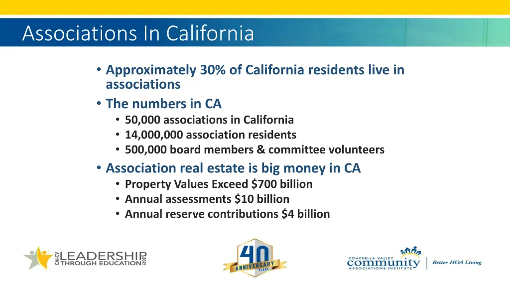 associations in california