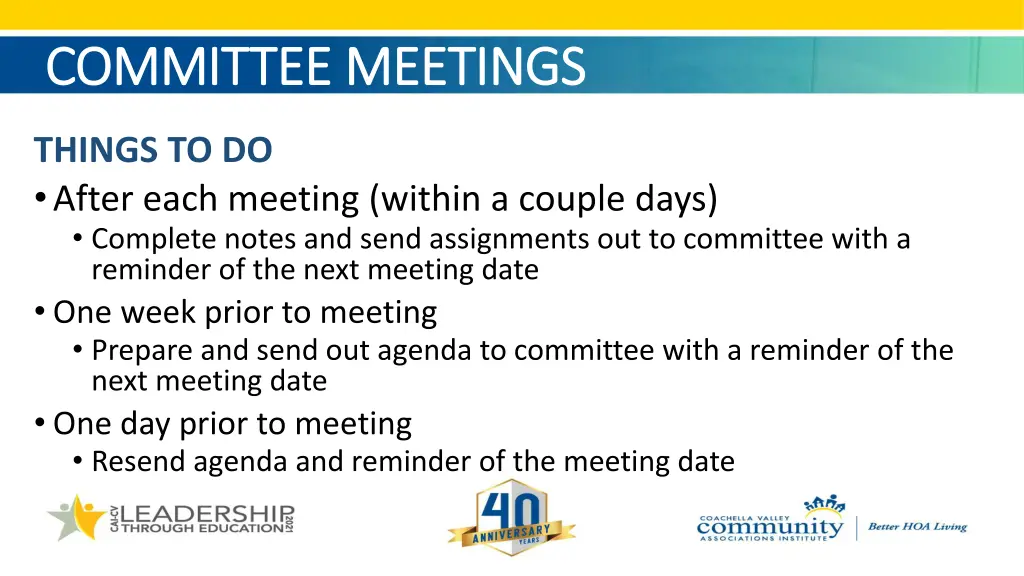 committee meetings committee meetings