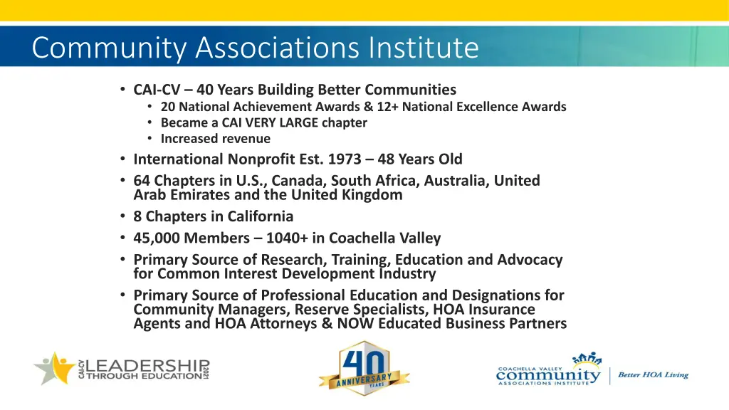 community associations institute