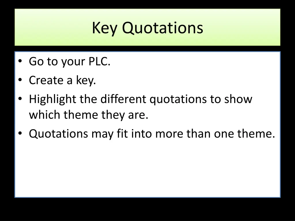 key quotations