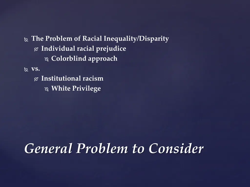 the problem of racial inequality disparity