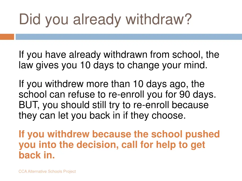 did you already withdraw