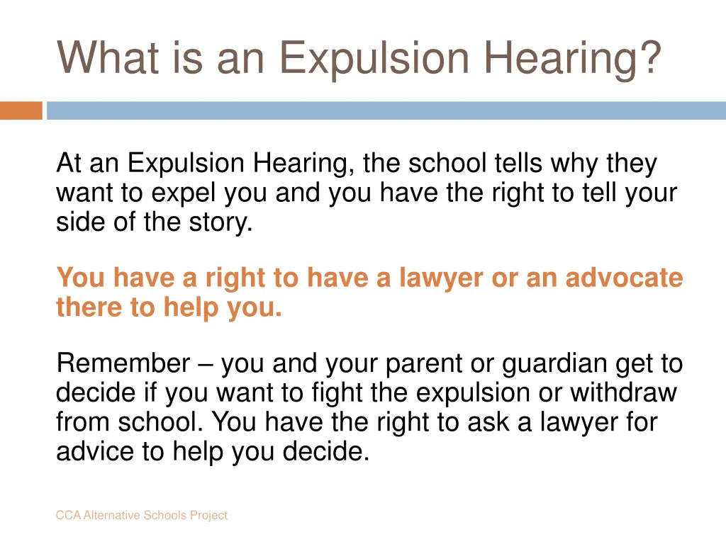 what is an expulsion hearing