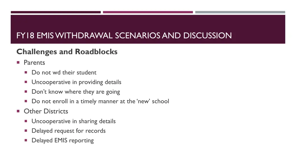 fy18 emis withdrawal scenarios and discussion 4