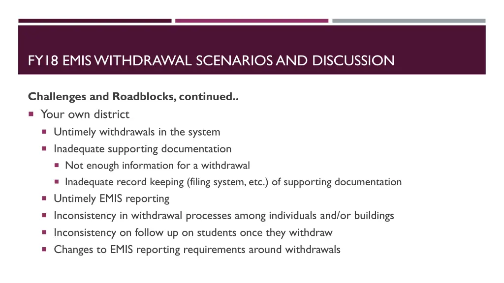 fy18 emis withdrawal scenarios and discussion 5