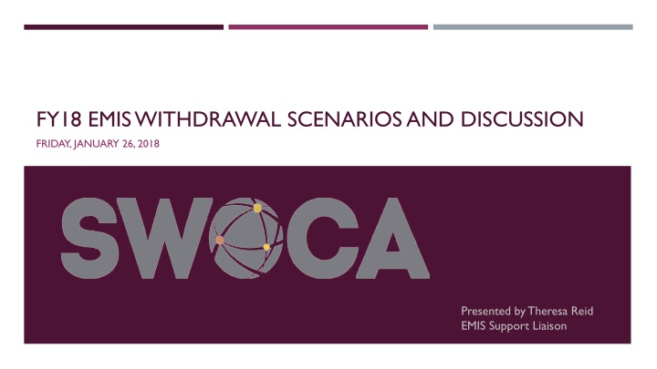 fy18 emis withdrawal scenarios and discussion