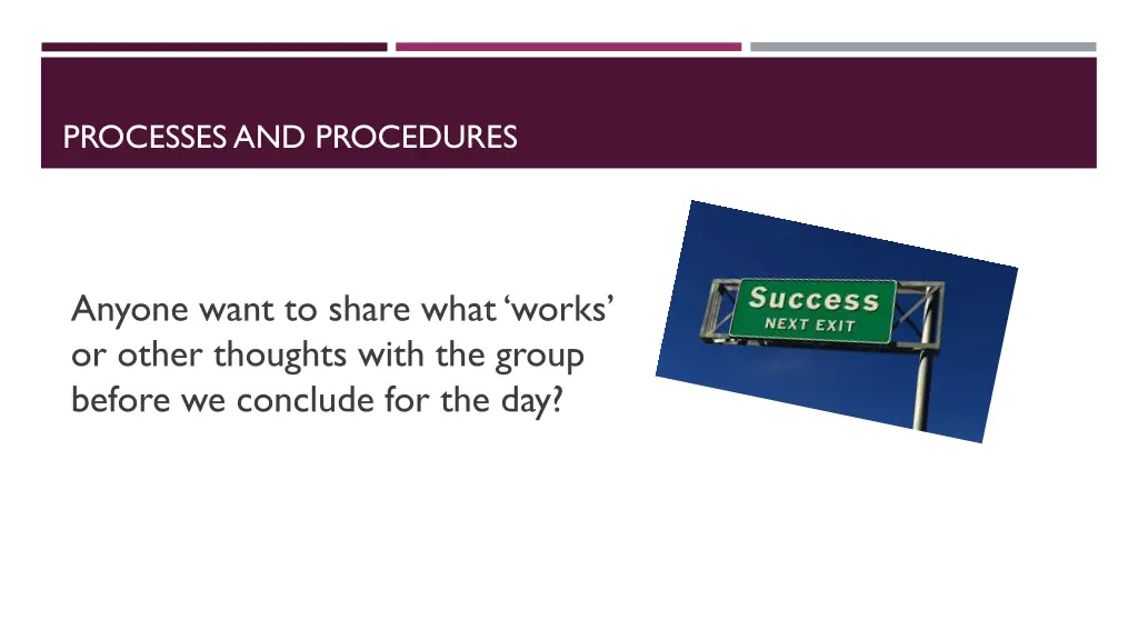 processes and procedures 1