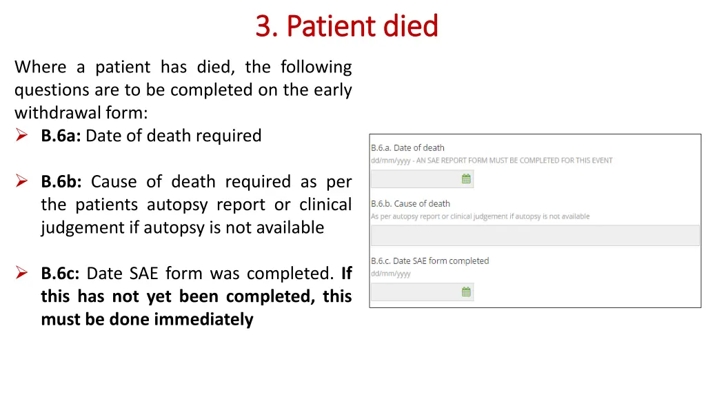 3 patient died 3 patient died 1