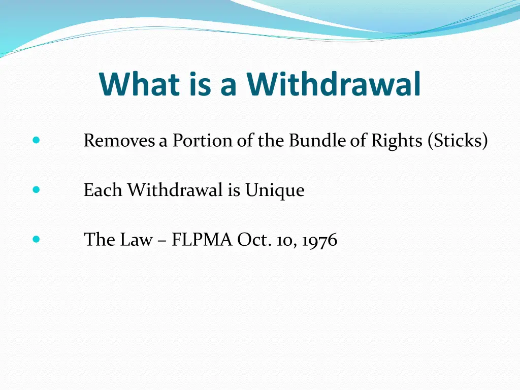 what is a withdrawal