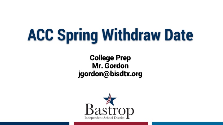 acc spring withdraw date