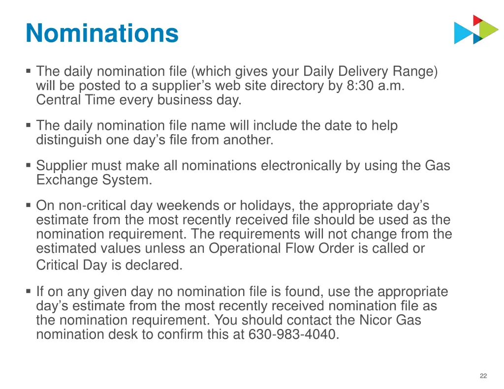 nominations